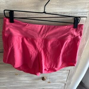 Sonic Pink Lululemon Speed Up Shorts with 4” inseam